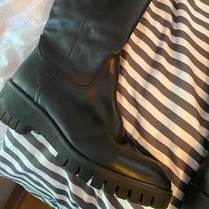Coach and Four black leather winter boots
